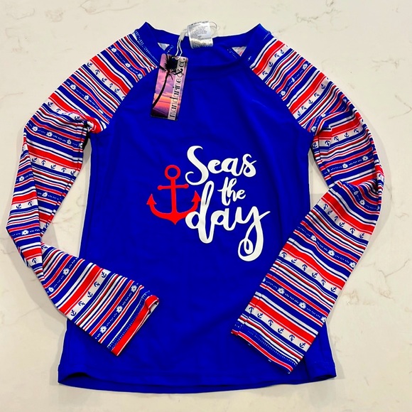 NWT Rash Guard Youth Size M (10) - Picture 1 of 4